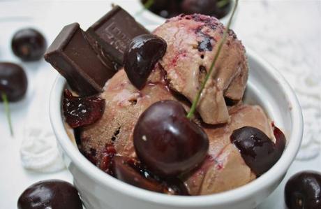 Chocolate Cherry Ice Cream 