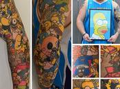 Gets Homer Simpson Tattooed Over World Record