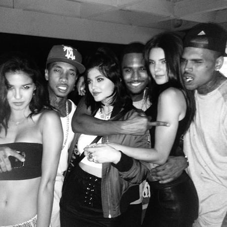 Chris Brown, Trey Songz, & Tyga Hang Out With The Jenners
