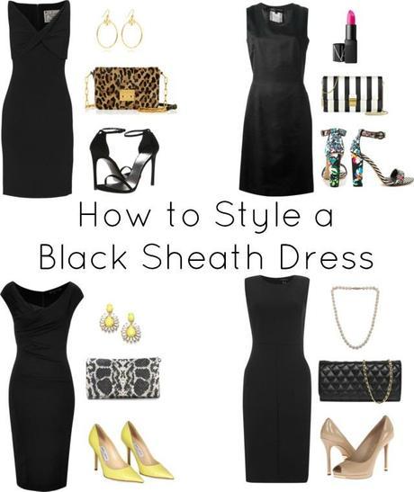 How to Style a Black Sheath Dress Four Ways