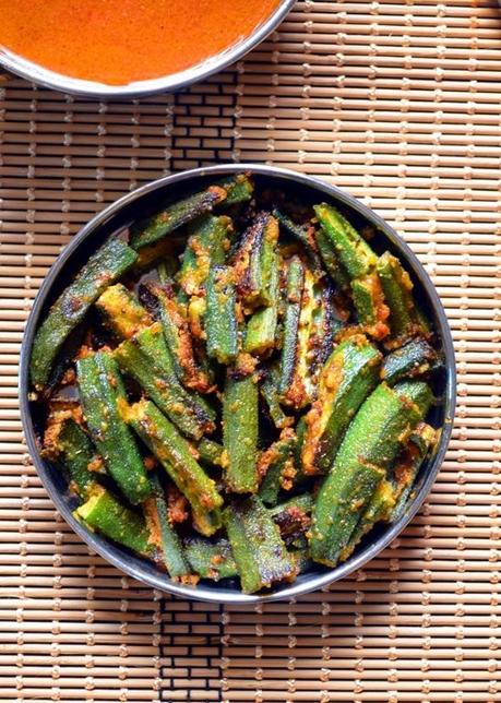 Crispy okra fry recipe| Okra fry with gram flour recipe | Besanwali bhindi recipe