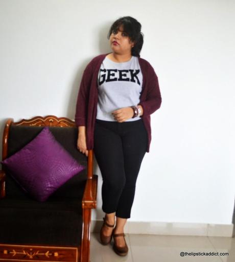 Outfit of the Day :: Styling Romwe Geek Crop Top for the Monsoon