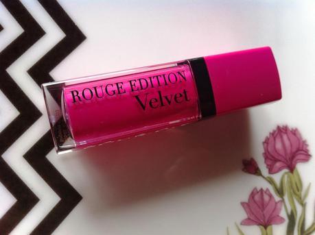Bourjois Rouge Edition Velvet Lipstick Pink Pong (06) - Review, FOTD