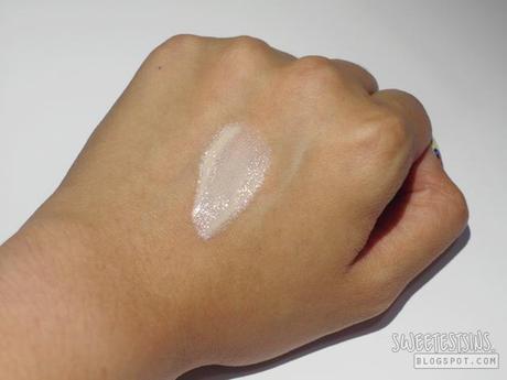 orbis uv cut sunscreen on face beauty light swatch