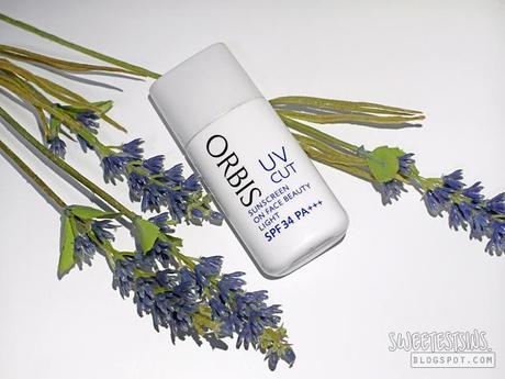 orbis uv cut sunscreen on face beauty light review