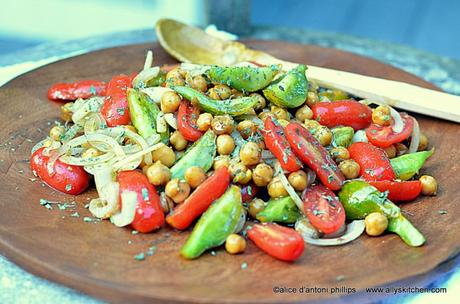 ~za'tar garbanzo beans & heirloom tomatoes~
