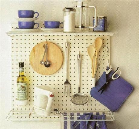 Pegboards DIY In Kitchen