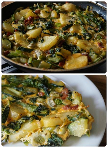 Allotment plot frittata