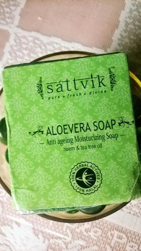 Sattvik Organics Aloevera Anti Ageing Moisturizing Soap Review