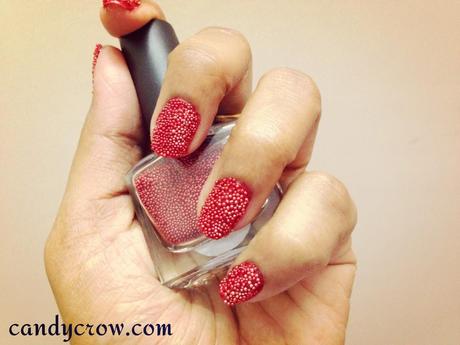 red caviar nails