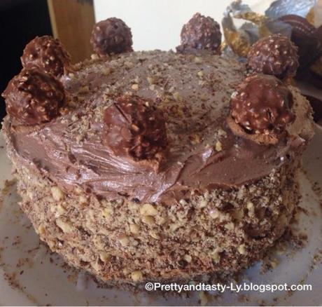 Double chocolate Ferrero Rocher cake recipe