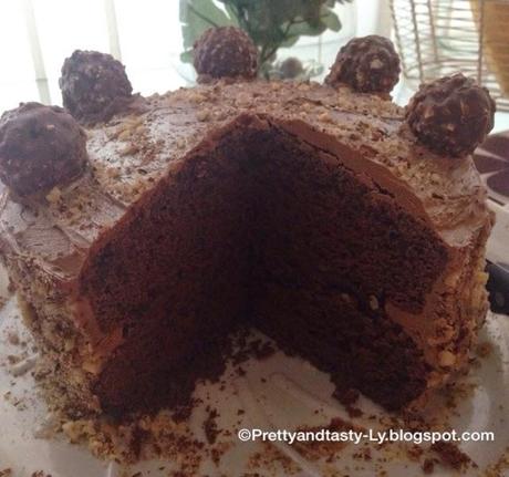 Double chocolate Ferrero Rocher cake recipe