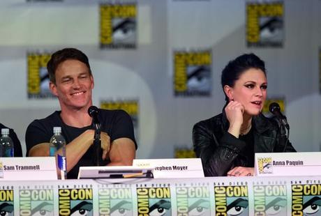Anna Paquin and Stephen Moyer at HBO's _True Blood_ Panel - Comic-Con International 2014 Ethan Miller Getty Images 7