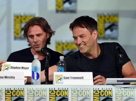 Sam Trammell and Stephen Moyer at HBO's _True Blood_ Panel - Comic-Con International 2014 Ethan Miller Getty Images 2