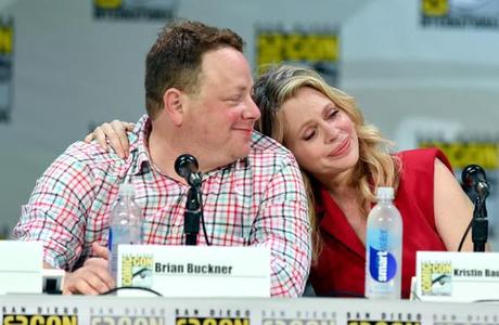 Brian Buckner and Kristin Bauer van Straten at HBO's _True Blood_ Panel - Comic-Con International 2014 Ethan Miller Getty Images 7