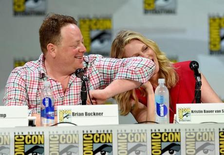 Brian Buckner and Kristin Bauer van Straten at HBO's True Blood Panel - Comic-Con International 2014 Ethan Miller Getty Images