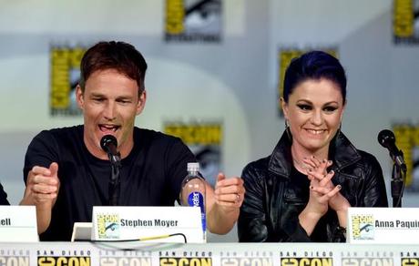 Anna Paquin and Stephen Moyer at HBO's _True Blood_ Panel - Comic-Con International 2014 Ethan Miller Getty Images 17