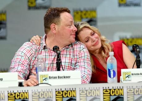 Brian Buckner and Kristin Bauer van Straten at HBO's _True Blood_ Panel - Comic-Con International 2014 Ethan Miller Getty Images 3