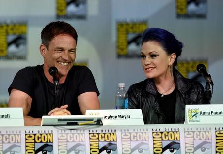 Anna Paquin and Stephen Moyer at HBO's _True Blood_ Panel - Comic-Con International 2014 Ethan Miller Getty Images 2