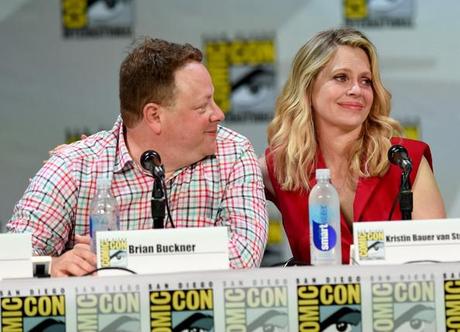 Brian Buckner and Kristin Bauer van Straten at HBO's _True Blood_ Panel - Comic-Con International 2014 Ethan Miller Getty Images 2