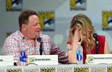 Brian Buckner and Kristin Bauer van Straten at HBO's _True Blood_ Panel - Comic-Con International 2014 Ethan Miller Getty Images 8