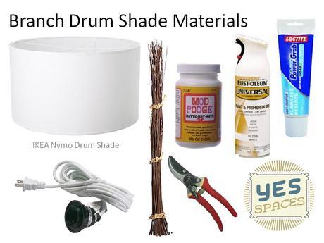 Twig Drum Shade Materials