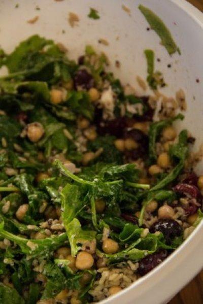 Kale, Quinoa and Cherry Salad