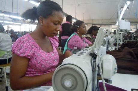 A growing textile industry is among the drivers of Ghana's rapid economic growth in recent years. (Photo: Wall Street Journal.)