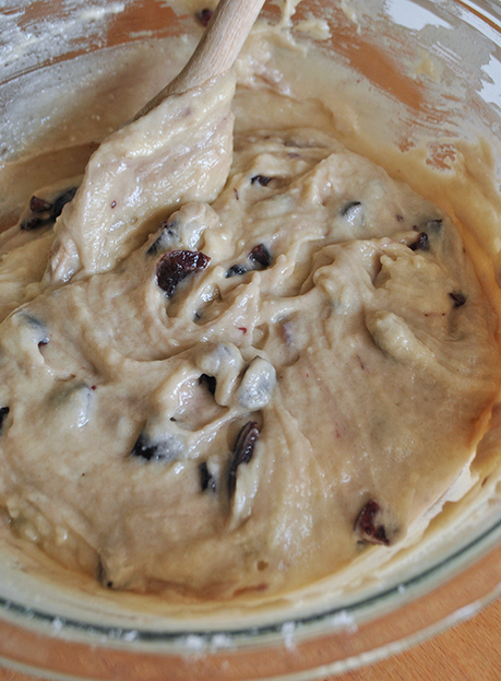 Cherry Vanilla Muffin Batter