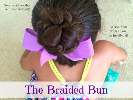 The Braided Bun How-To using Johnson's #NoMoreTangles #ad #latinabloggers