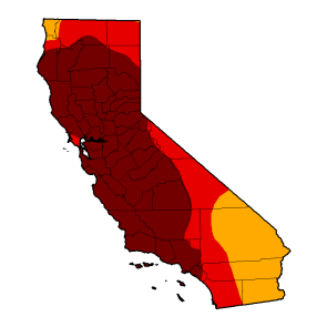 Exceptional Drought Blankets 58 Percent of California