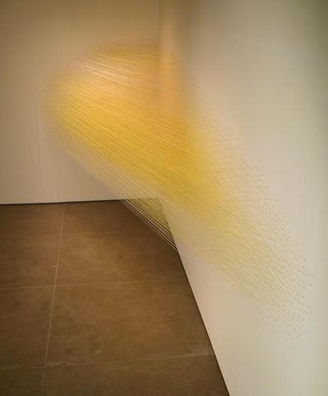 Artist Anne Lindberg egyption cotton thread art installation