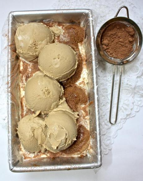 Tiramisu Ice Cream Cake 