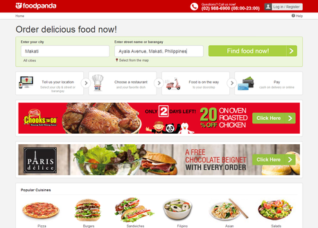 foodpanda ph home page