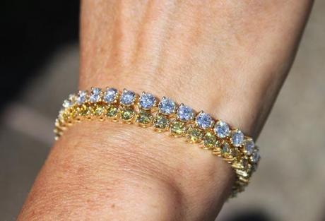 Fancy Yellow and White Diamond Bracelets • Image by cflutist