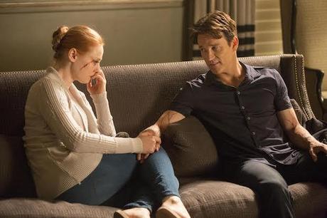 Stephen Moyer stars as Bill Compton and Deborah Ann Woll stars as Jessica Hamby in HBO's True Blood Season 7 Episode 7 (entitled 'May Be the Last Time')