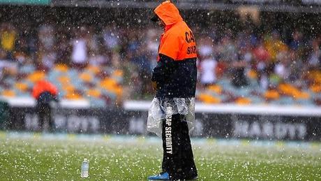 hailstorm at Gabba, Brisbane...... stoppage of Test..