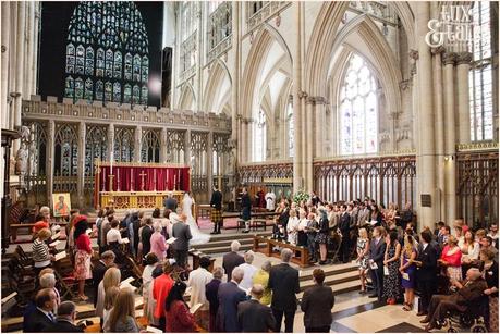 Wedding photography at York Minster 