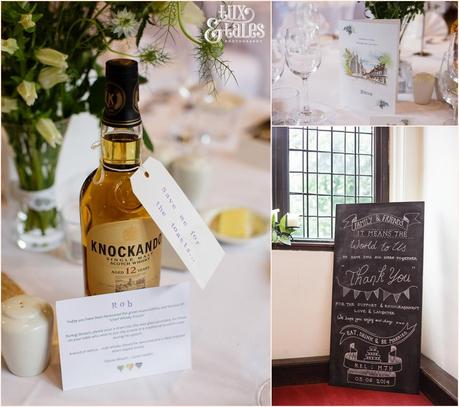 Whiskey Details at St. Williams College Wedding