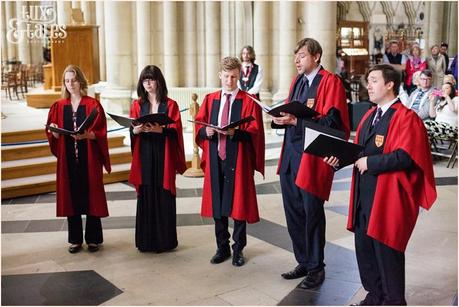 Choir York Minster wedding photography