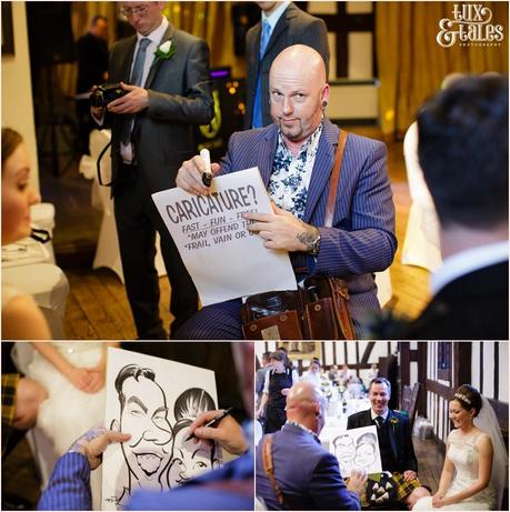 Chariactacture Artist at York Wedding