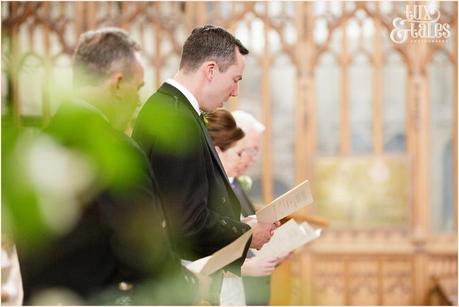 York Minster wedding Photography singing bride & groom