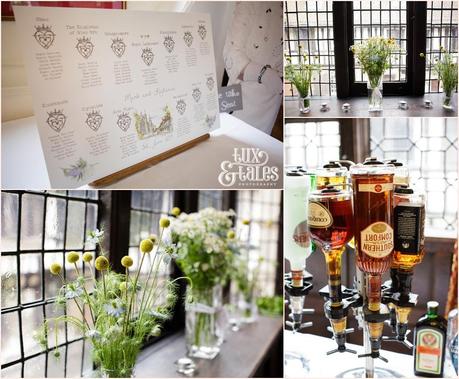 Saint Williams College Whiskey Themed Wedding details