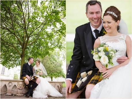 Bride & Groom portraits York Minster Wedding Photography