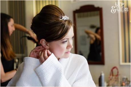 Bride prepares for weding York Wedding Photography