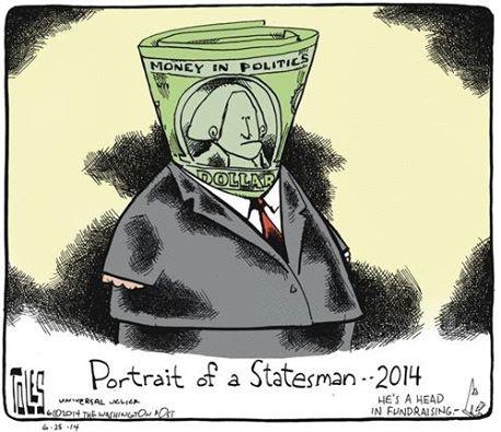 Too many Missouri legislators are working for big-money special interests instead of middle-class Missourians. Check and see if your representative voted to side with working families this past session. http://bit.ly/1rXEWYe

(Cartoon Credit: Tom Toles)