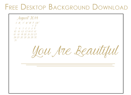 Free Desktop Background Download: August