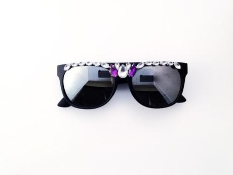 DIY Embellished Gem Sunglasses