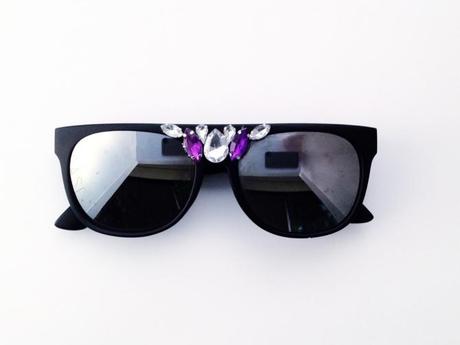 DIY Embellished Gem Sunglasses