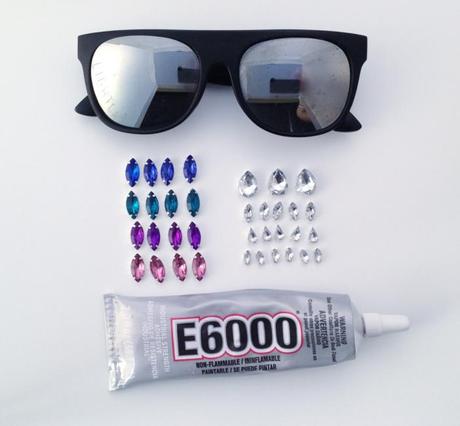 DIY Embellished Gem Sunglasses